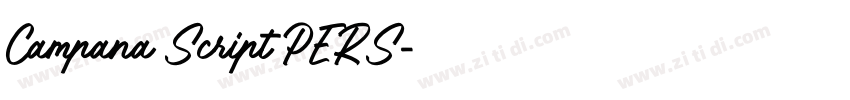 Campana Script PERS字体转换